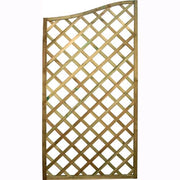 Pannello Grigliato Legno di Pino Impregnato 90x180 cm Onda da Giardino