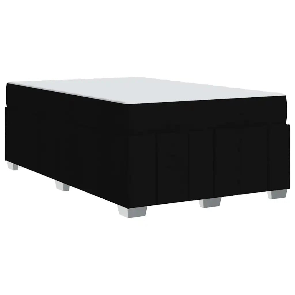 vidaXL Struttura del letto con materasso Nero 120 x 200 cm Tessuto