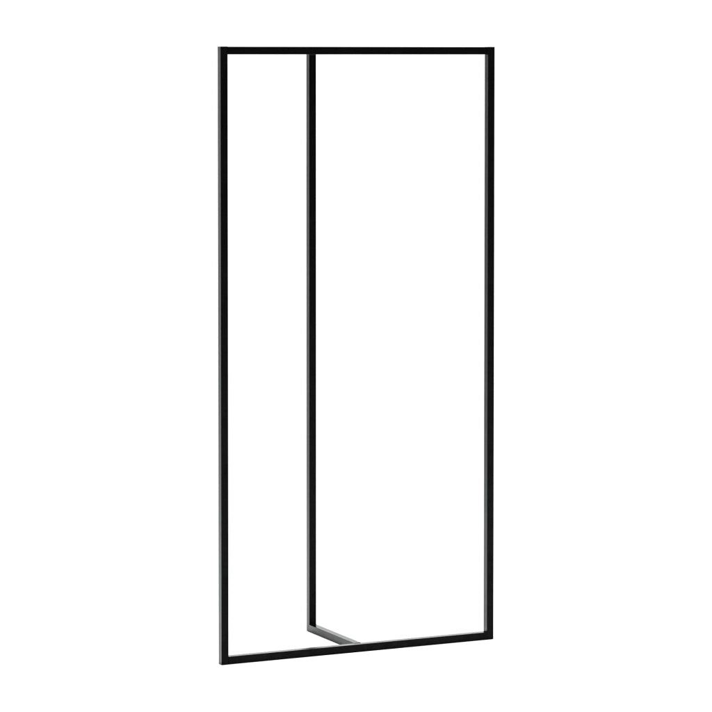 Appendiabiti appendiabiti appendiabiti armadio aperto acciaio 160 x 80 x 32 cm nero 03_0010286