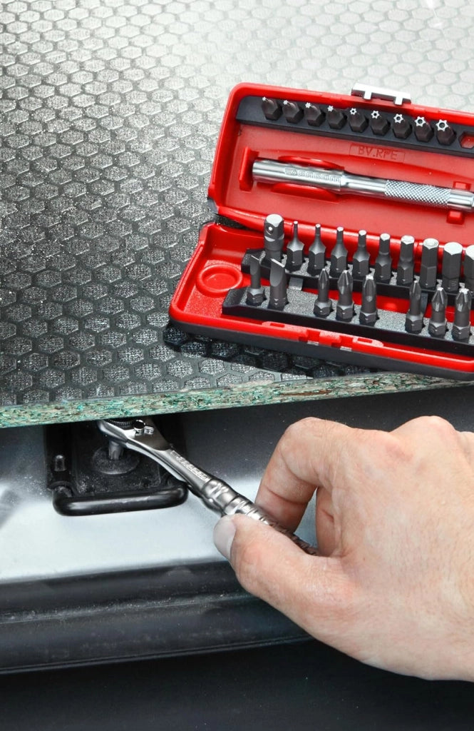 R.PEJ31PB Set punte a cricchetto 1/4" 31 pz. Dimensione 1/4 "