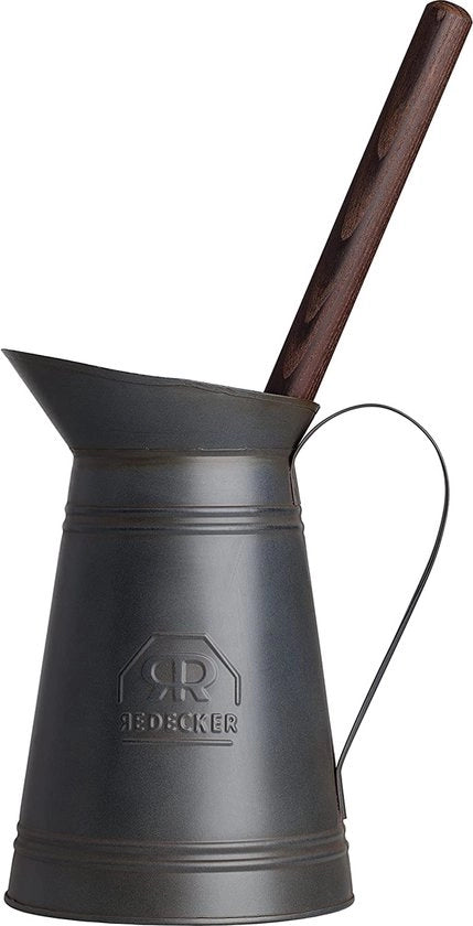 Sostegno per spazzola WC in metallo nero rurale, stelo libero