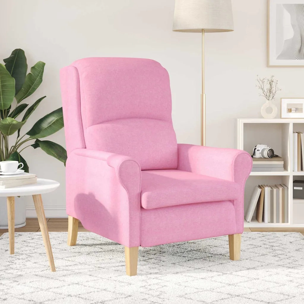 Divano Sedia-Poltrona Rosa Tessuto 889991