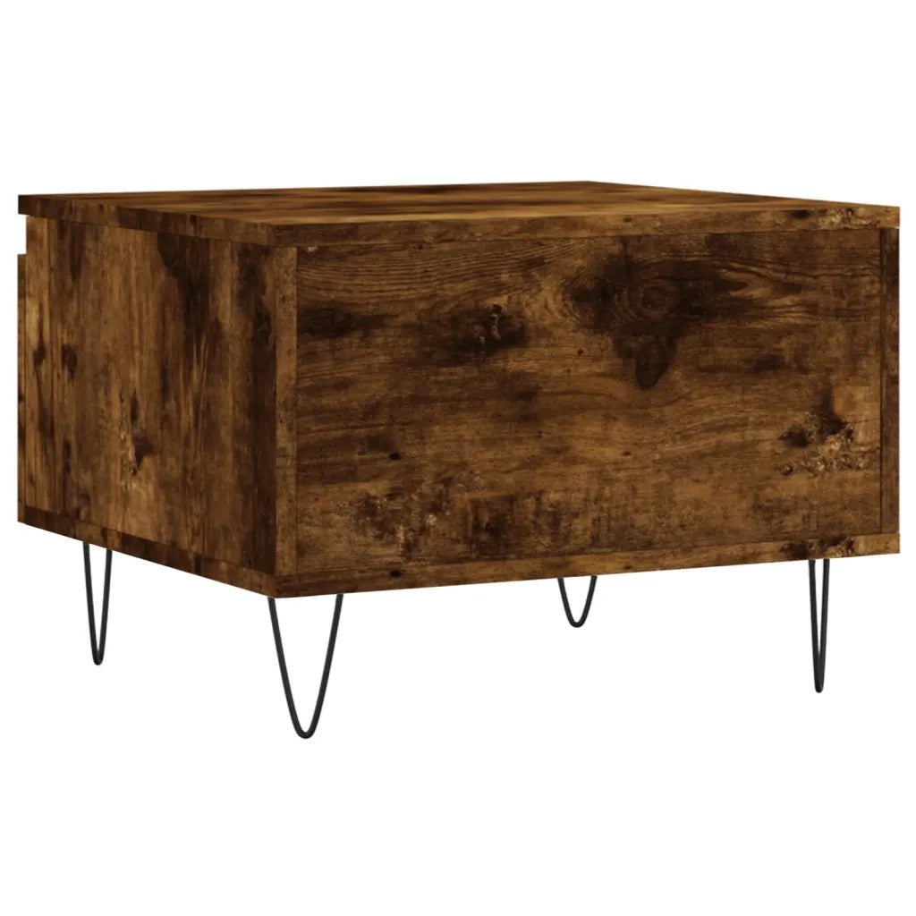 2 pz Tavolini salotto | Tavolino da caff¨¨ | Tavolino da Soggiorno Rovere Fumo 50x46x35 cm Legno Multistrato