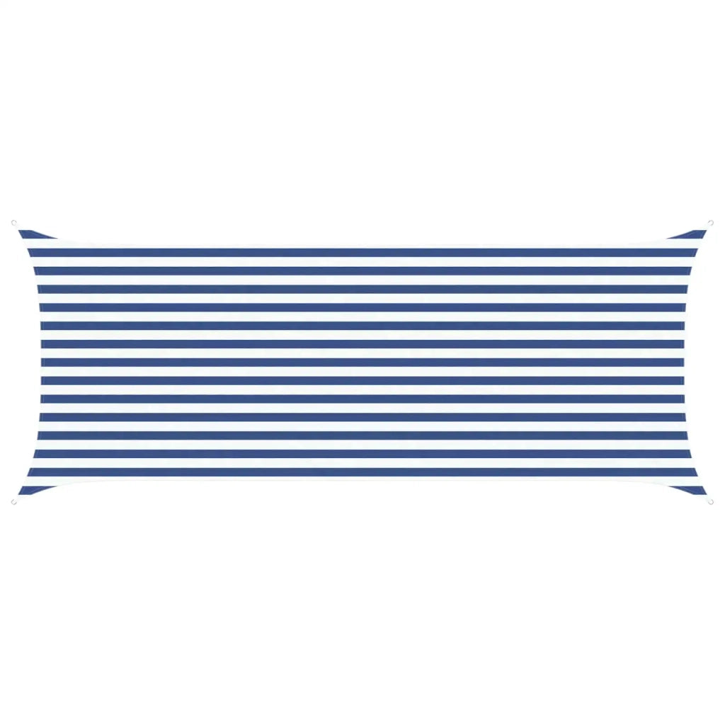 Vela da ombra solare Blu e Bianco 5 x 2 m