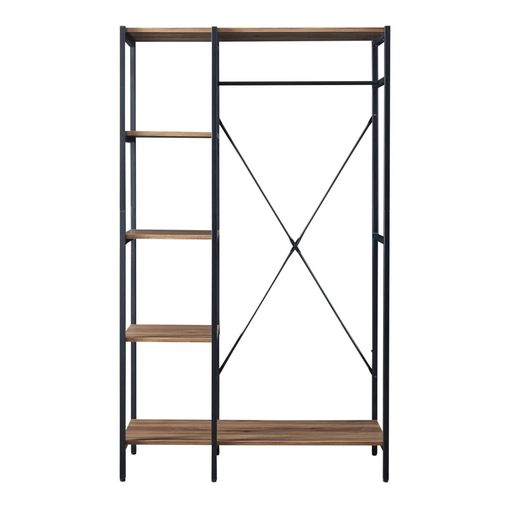 Appendiabiti Hvidovre 170 x 100 x 35 cm effetto legno nero 03_0008135