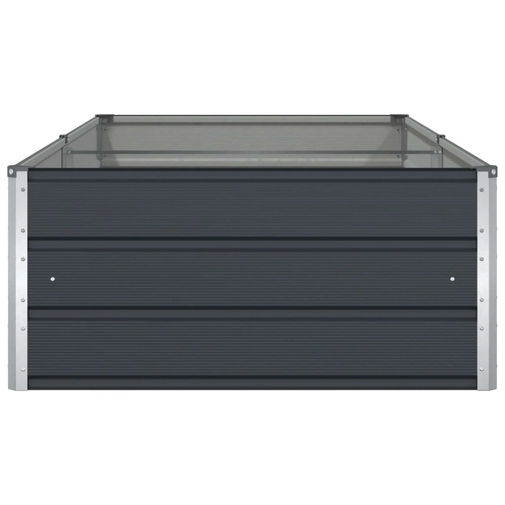 Fioriera Antracite 195 x 100 x 45 cm Acciaio zincato