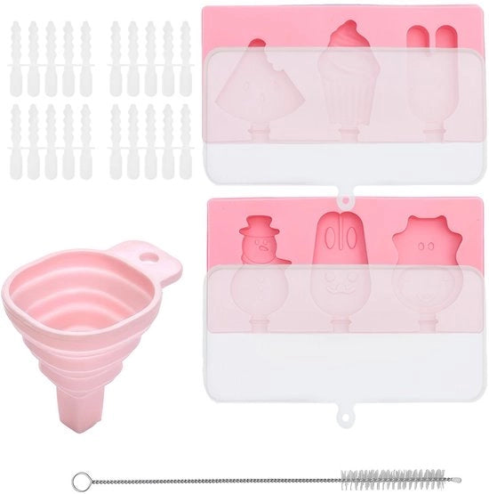 Set di IJsblokjes a forma di Stanga - 2 Set - 20 Stanghe Riciclabili - BPA Libero - Silicone - Con Coperchio - Sicuro e Riciclabile - IJsblokjes Forma