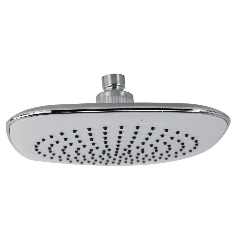 Trade Shop - Soffione Doccia Bagno Quadrato 20x20cm Abs Effetto Pioggia 52213 Filtro Anticalcare -