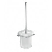 Scopino WC con ciuffo in setole da muro in acciaio inox e Cromall 4433-03 Gedy serie ATENA Cromato