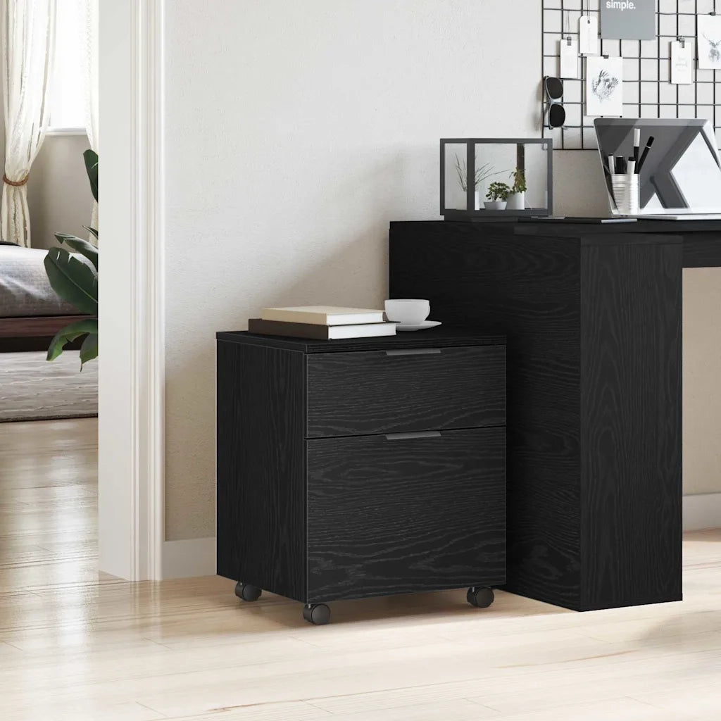 Armadio per File Rovere Nero 45 x 38 x 54 cm Legno multistrato 862771