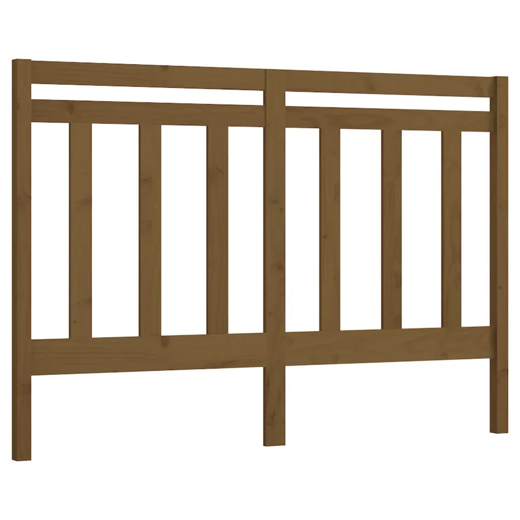 Testiera per Letto ambra 126x4x100 cm in Legno Massello di Pino 817783