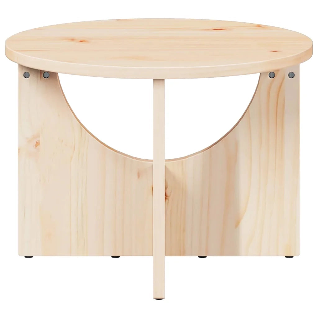 vidaXL Tavolino da salotto Naturale 50 x 50 x 35 cm
