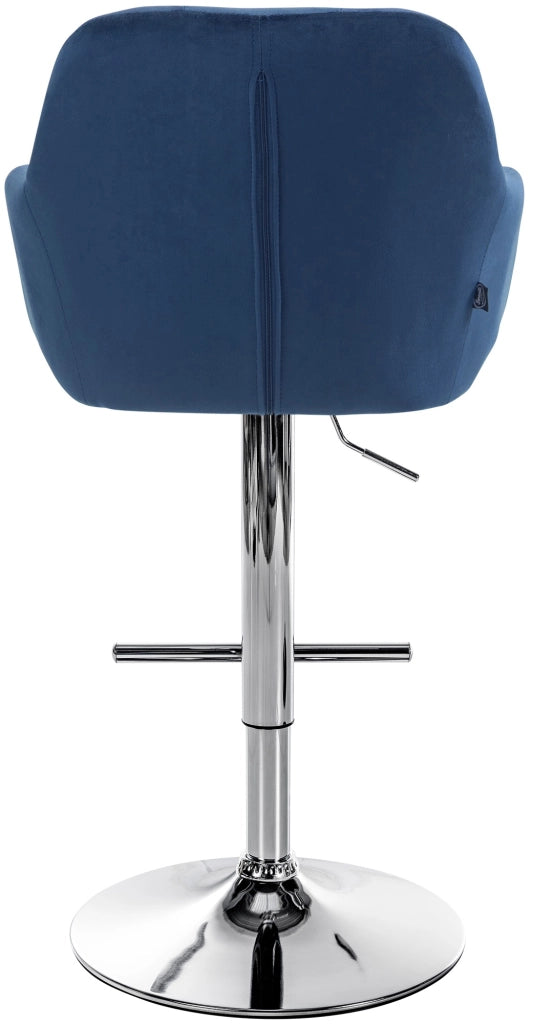Barhocker Natoma Samt chrom