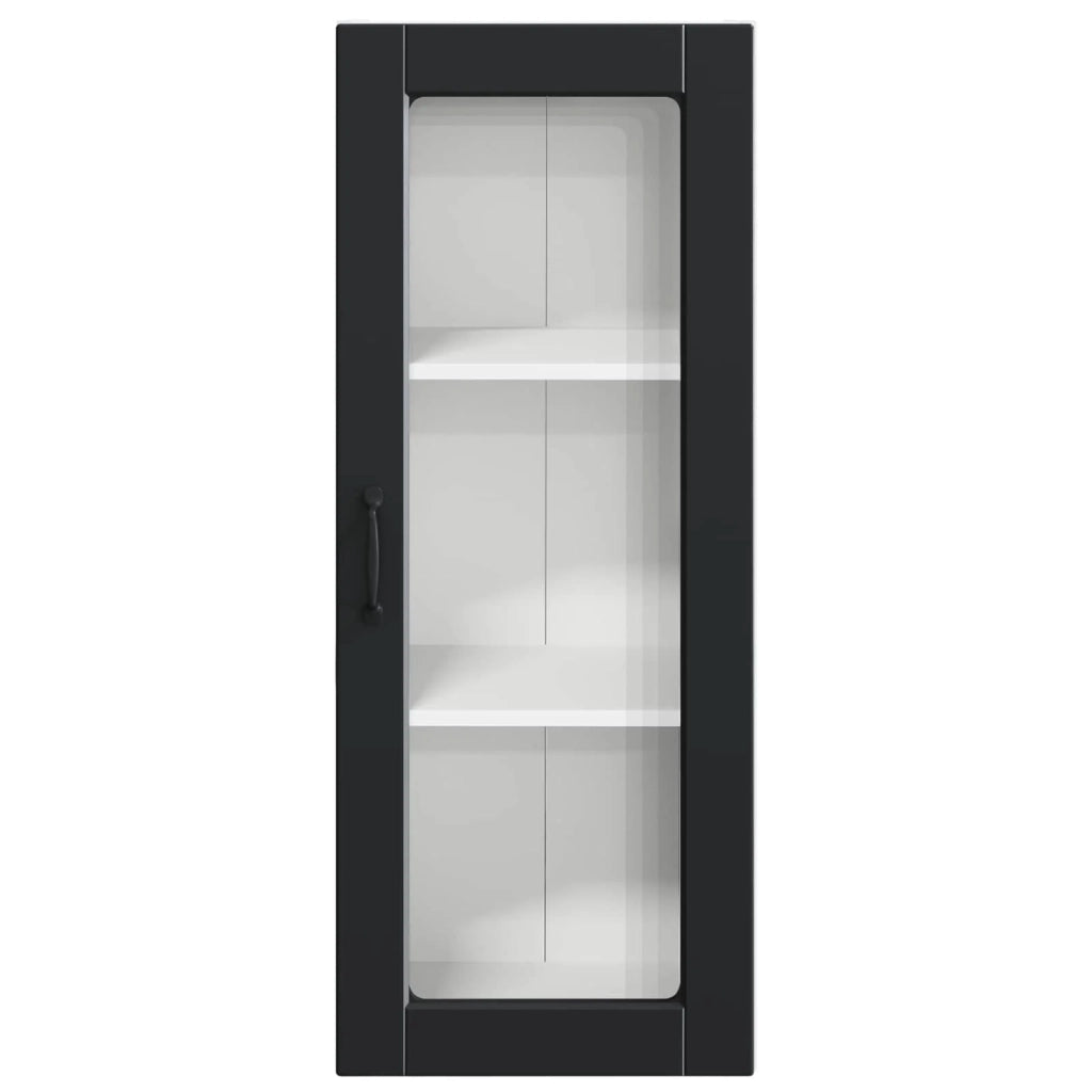 Mobiletto da cucina moderno pratico contenitore 40 x 31 x 100 cm legno ingegnerizzato nero 02_0054439