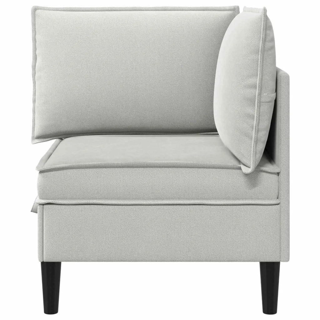 Divano | Divano da soggiorno | Sofa Angolare con Storage Grigio chiaro Velluto