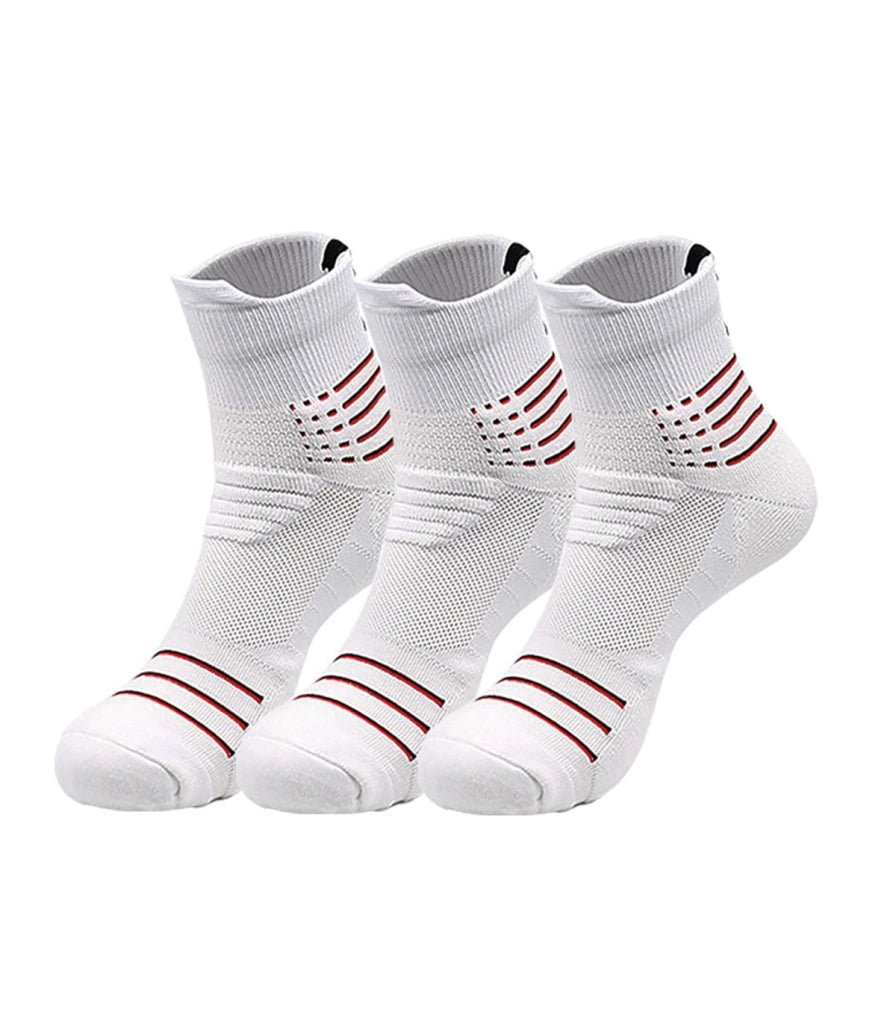 Calzini Corti Sportivi da Basket Unisex | Cotone e Nano Argento Antibatterico | Taglia Unica 37–43 EU