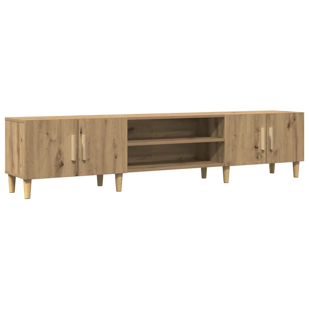 Mobile TV-Credenza per TV-Console TV Rovere Artigianale 180x31,5x40 cm in Truciolato