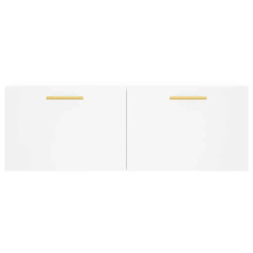 vidaXL Mobile a Parete Bianco 100x36,5x35 cm in Legno Multistrato