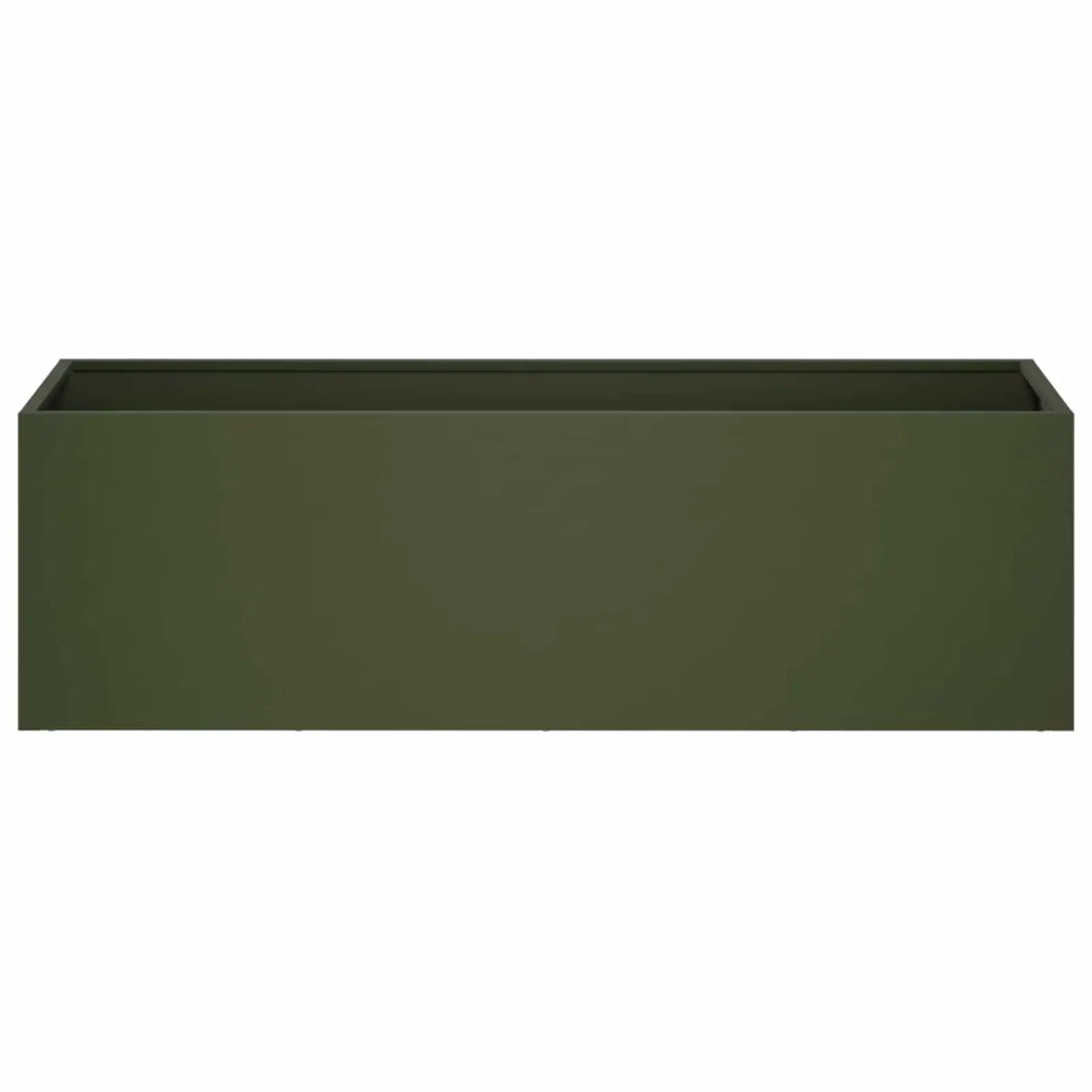 Vaso da giardino 2 pz Verde Oliva 80 x 30 x 30 cm 8005211