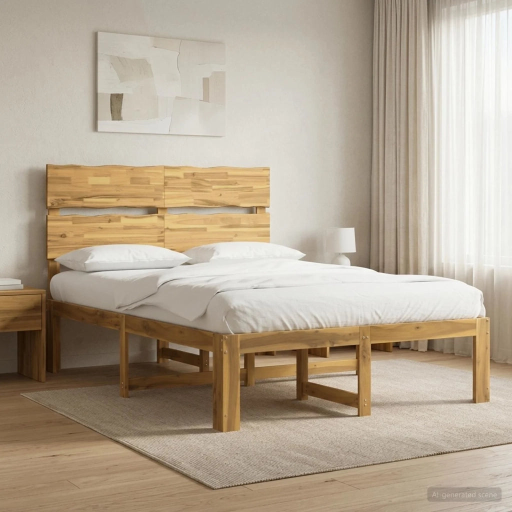Letto matrimoniale con testiera ROSTOCK Bianco 160 x 200 cm 3405493