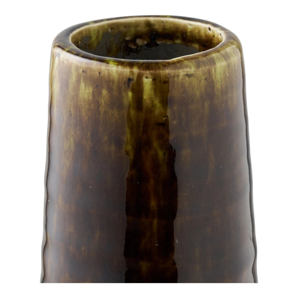 Vaso Decorativo Ribe, Marrone, Ceramica, 11x11x39 cm