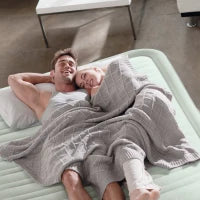 64906ND - Materasso Elevated Premiere Matrimoniale Con Tecnologia Fiber Tech, Pompa Elettrica Incorporata Cm 152X203X46