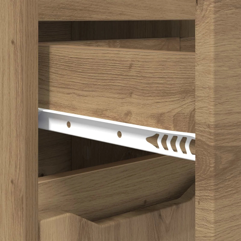 Mobile da Bagno con porta Rovere artigianale 30,5 x 30 x 101 cm 888746