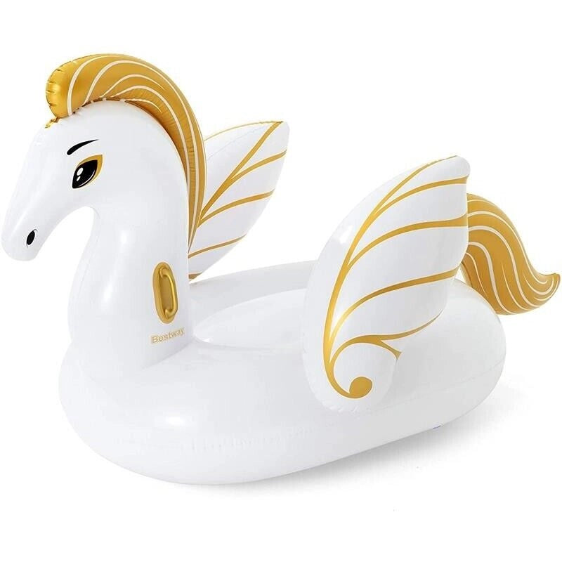 FLOAT'N FASHION PEGASO GONFIABILE BIANCO/ORO 231 X 150 CM