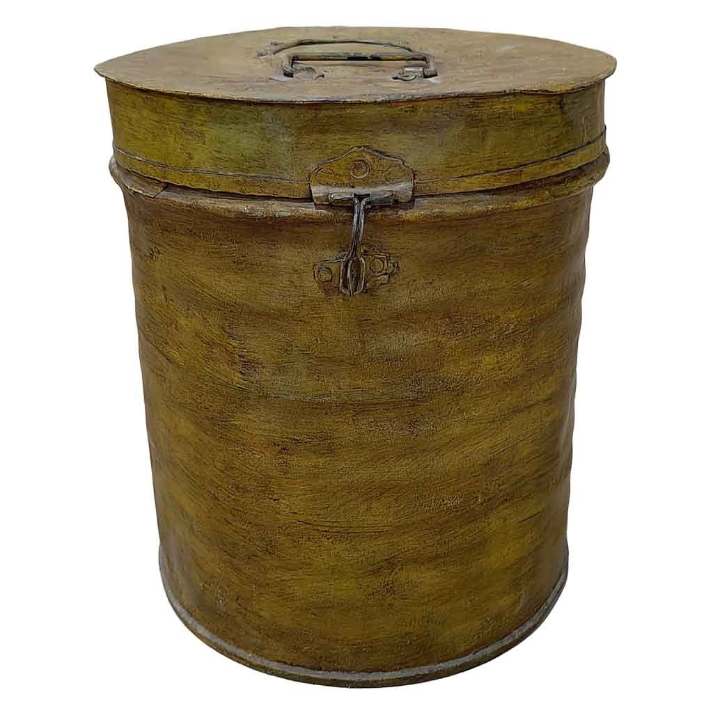 Baule in metallo artigianale 29x29x41h cm
