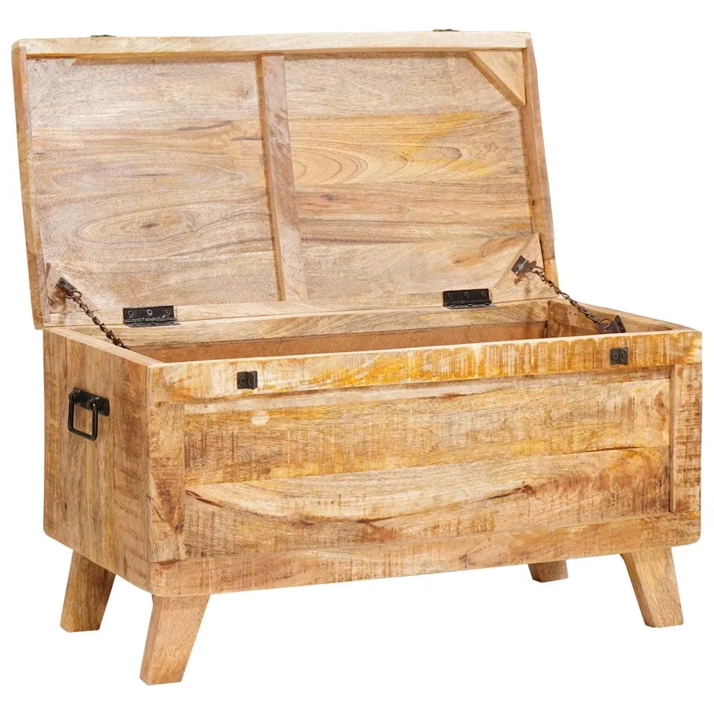 vidaXL Scatola di Stoccaggio 70 x 35 x 40 cm legno massello di mango