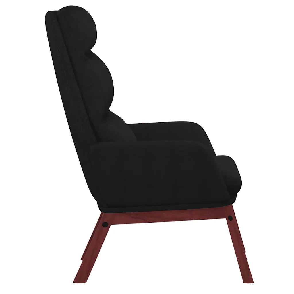Sedia Relax Nera in Tessuto cod mxl 14247