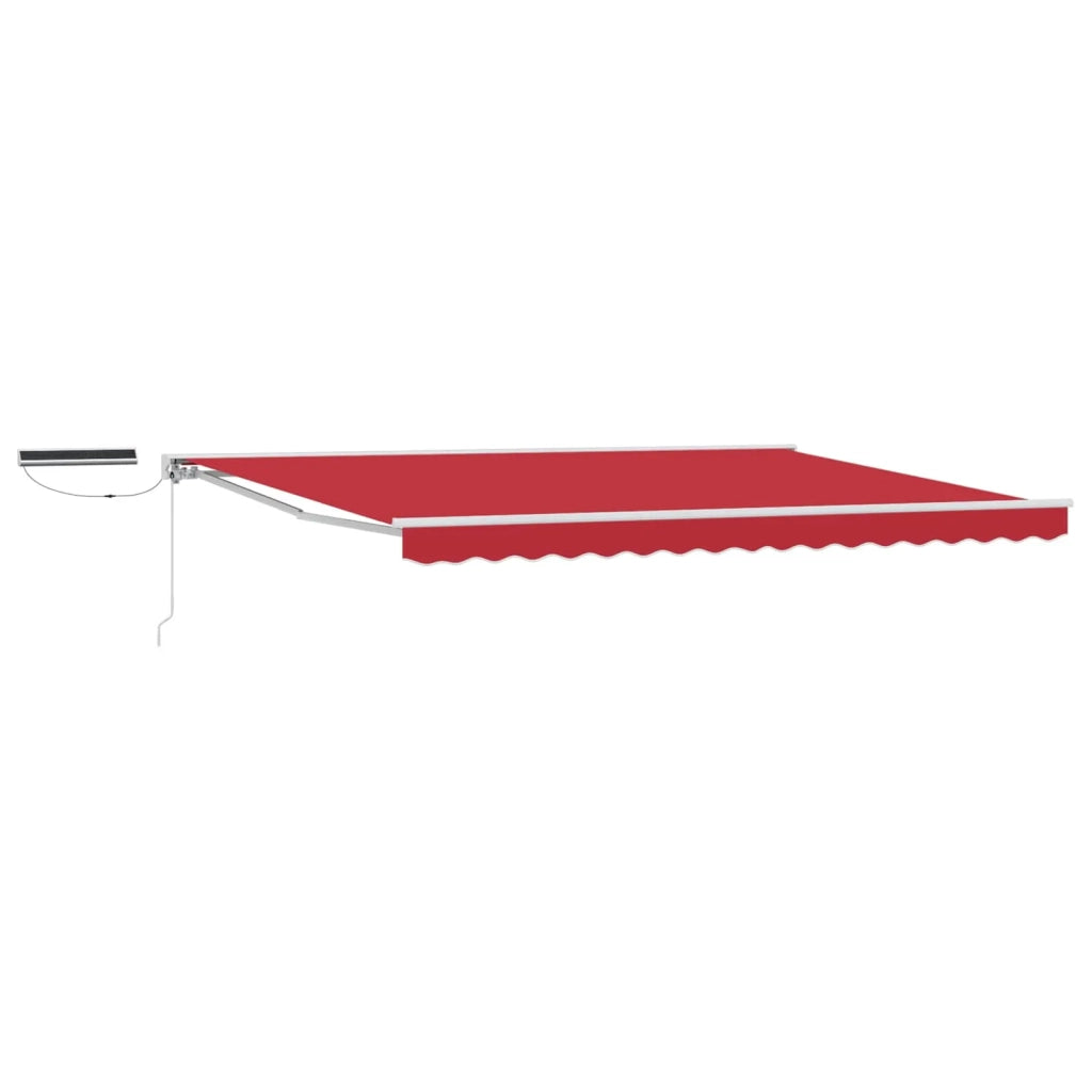 Tettuccio Elettrico Retrattile Rosso e Bianco 4 × 3 m 3421823