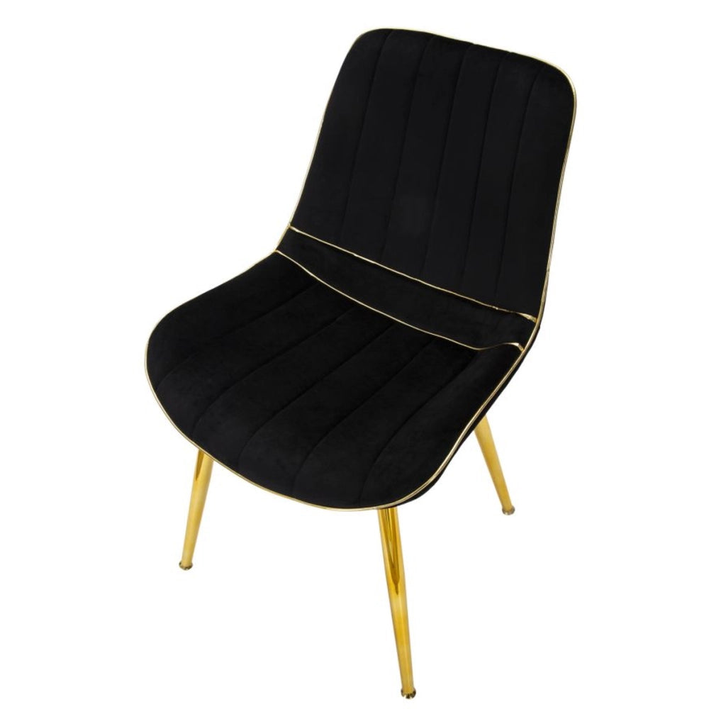 Set di 2 Sedie VKH381, Nero, Legno, 51x59x79 cm
