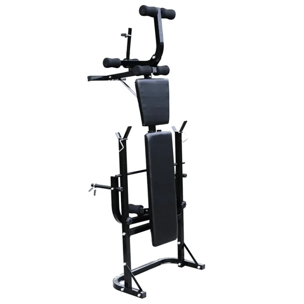 Panca Multifunzione con Bilanciere e Set di Manubri 120 kg 275377