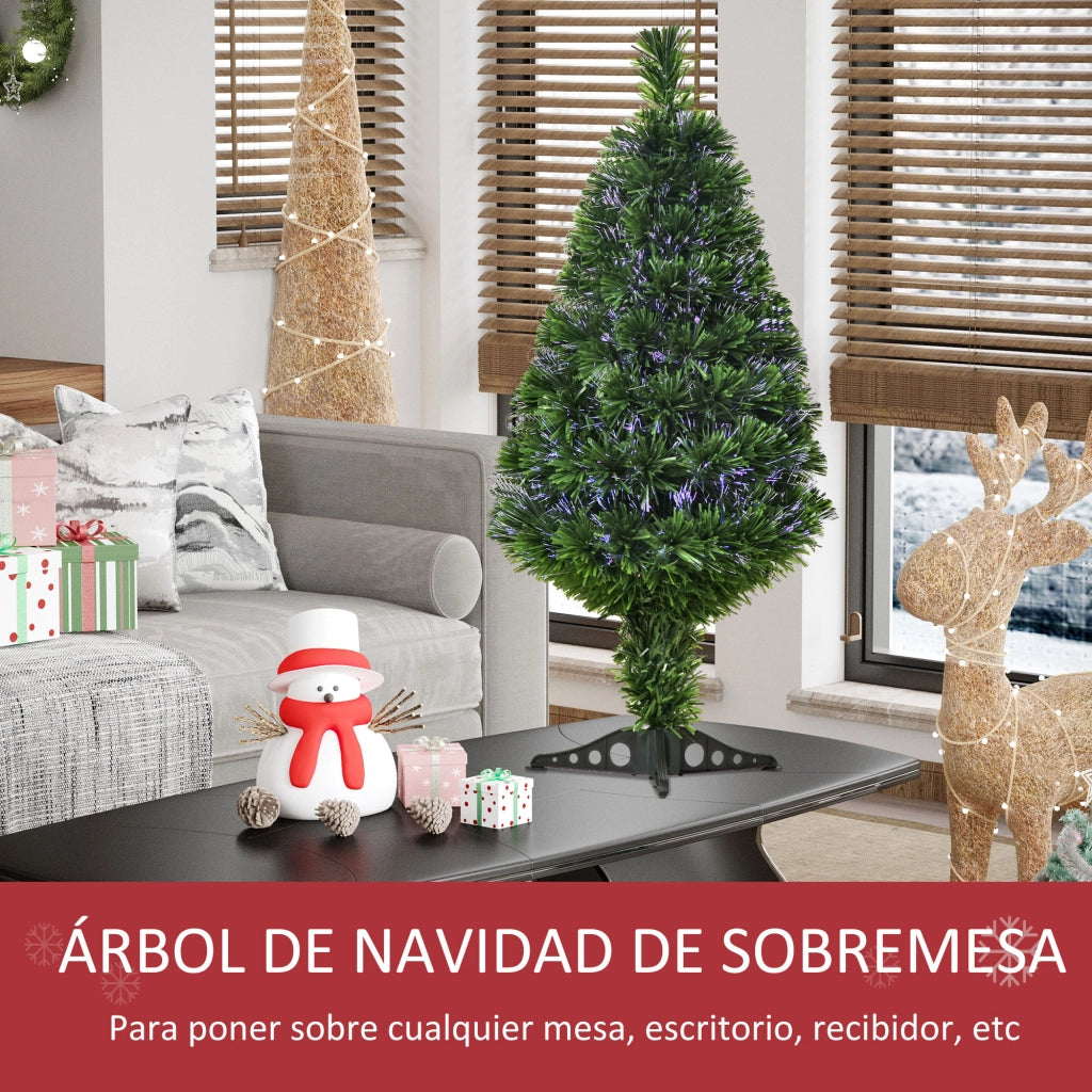 Albero di Natale Artificiale in Fibra Ottica 4 Colori ¨C Xylo ¨C ?48x90cm Verde