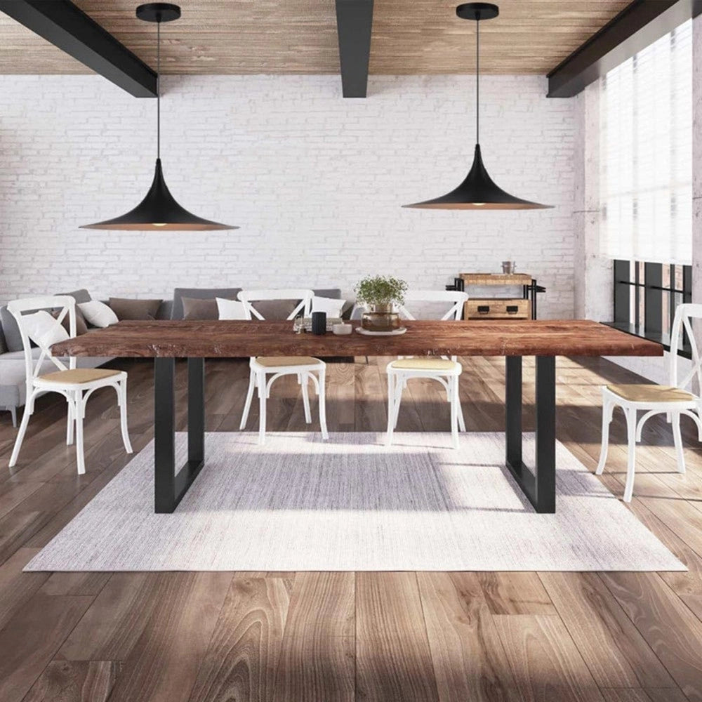Trade Shop - Lampadario A Sospensione Soffitto Stile Contemporaneo Nordico Attacco E27 In Metallo B97 - Nero