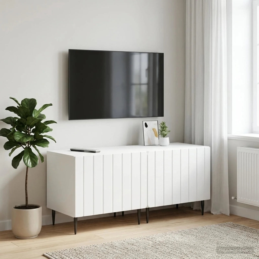 Mobile TV Bianco Legno ingegnerizzato 896455
