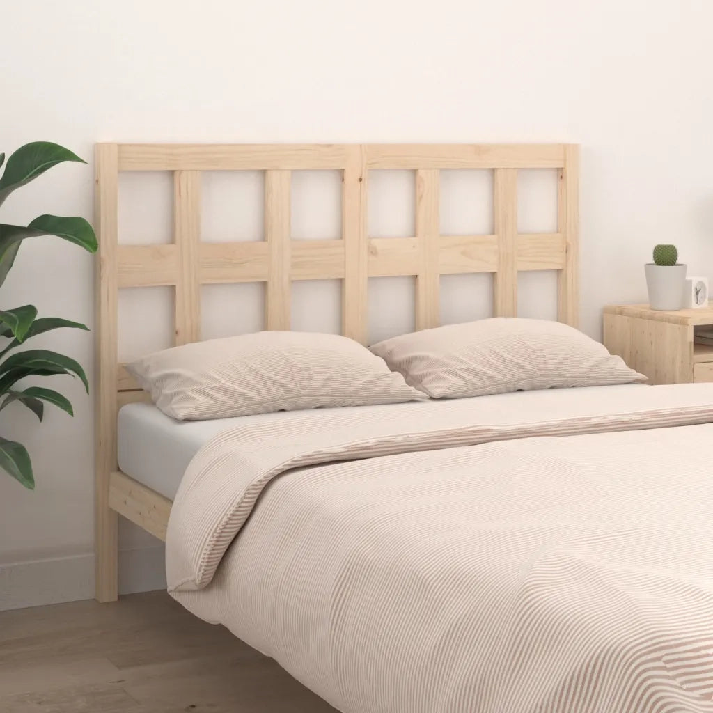 Testiera per Letto 155,5x4x100 cm in Legno Massello di Pino
