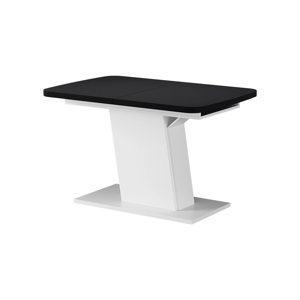 Vicco Tavolo da pranzo Estensibile Nero/bianco 120/160 x 80 cm