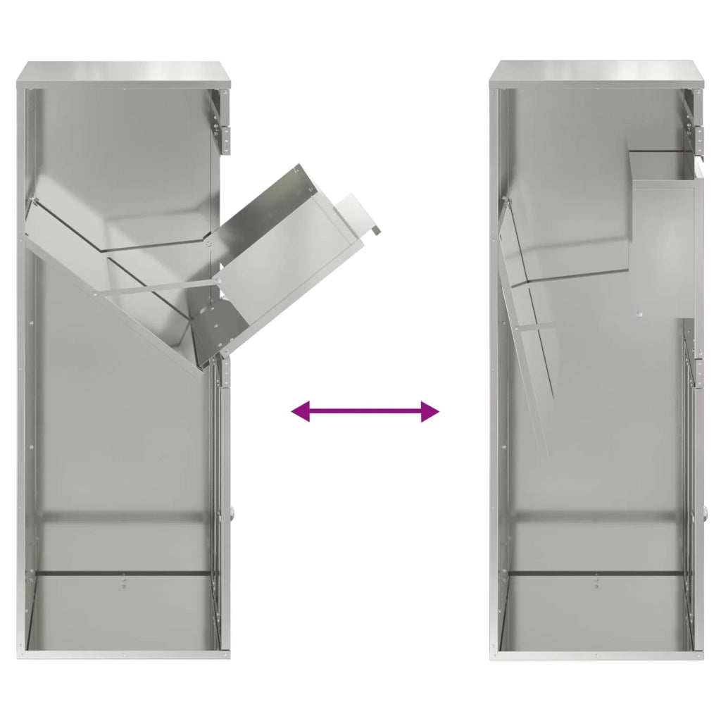 Cassetta per pacchi Argento 47,5 x 38 x 59 cm Acciaio zincato CFW8489400