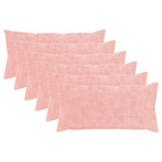 Federa 6 pz HEERLEN Rosa 40 x 80 cm Pelliccia di Coniglio Finta 910214