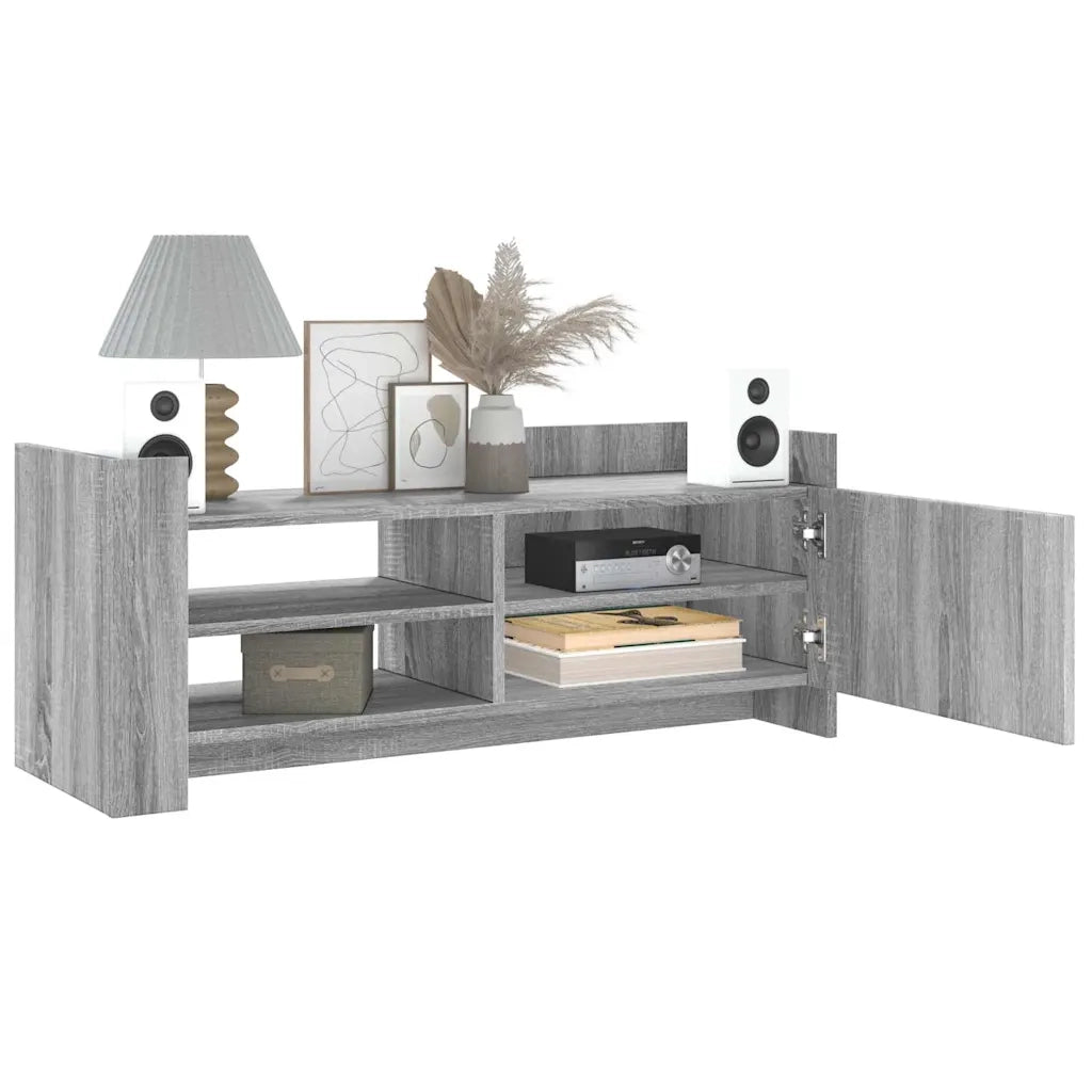 Mobile TV-Credenza TV-Console TV Grigio Sonoma 100x35x40 cm in Legno Multistrato 345779