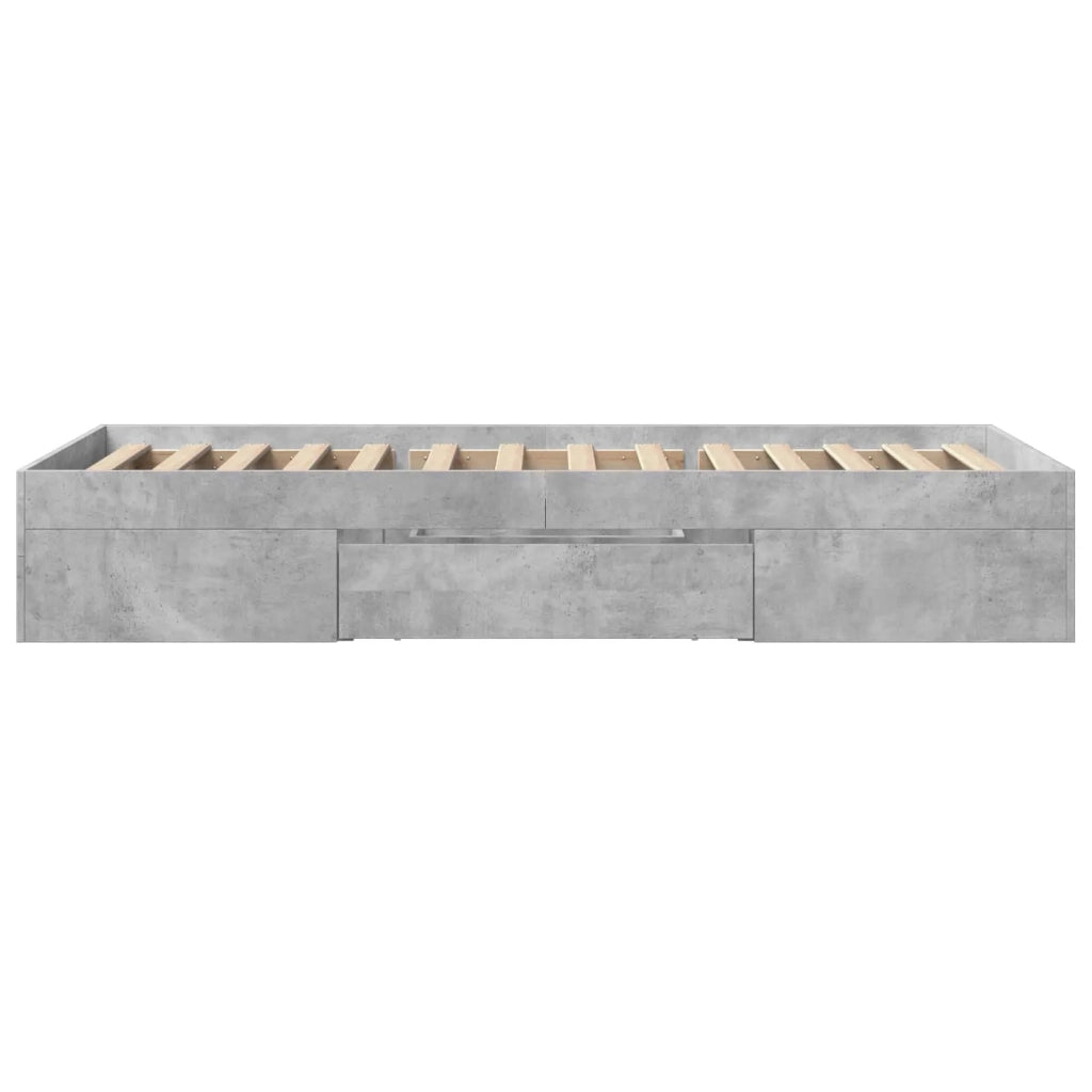 Telaio del letto con storage Grigio Cemento 80 x 200 cm 3429690