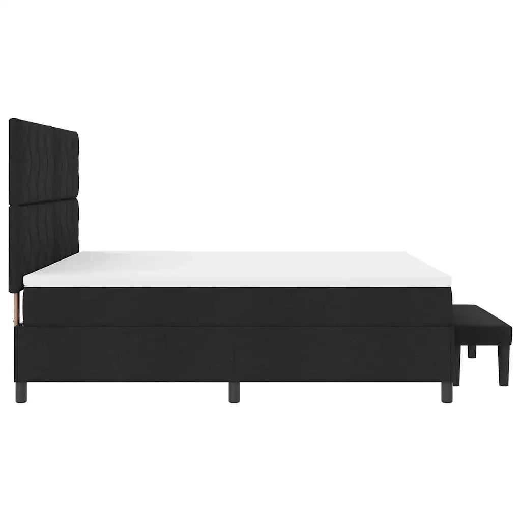 Letto a molle con testiera Nero 180 x 200 cm Tessuto 3344165