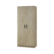 Armadio DALAMAN 2 porte – Rovere chiaro – Guardaroba + scaffali – Stile scandinavo