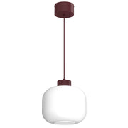 Lampada sospesa Galante 1 luce bordo bianco vetro E27