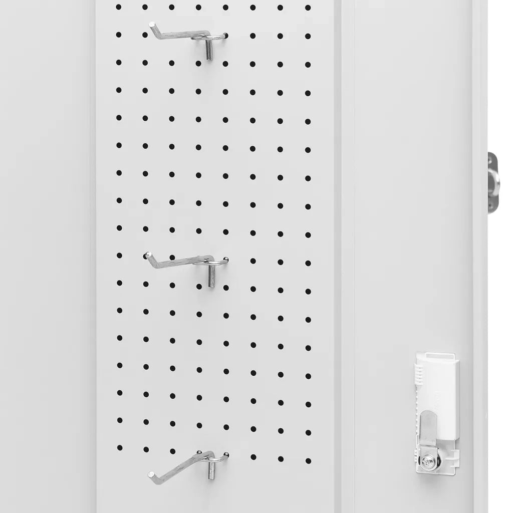 Armadio Porta Sella Grigio Chiaro 53x53x105 cm in Acciaio