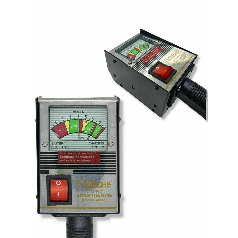 Trade Shop - Tester Batteria Analogico 6-12 Volt Per Auto Bus Moto Barca Camion 125a 690403 -