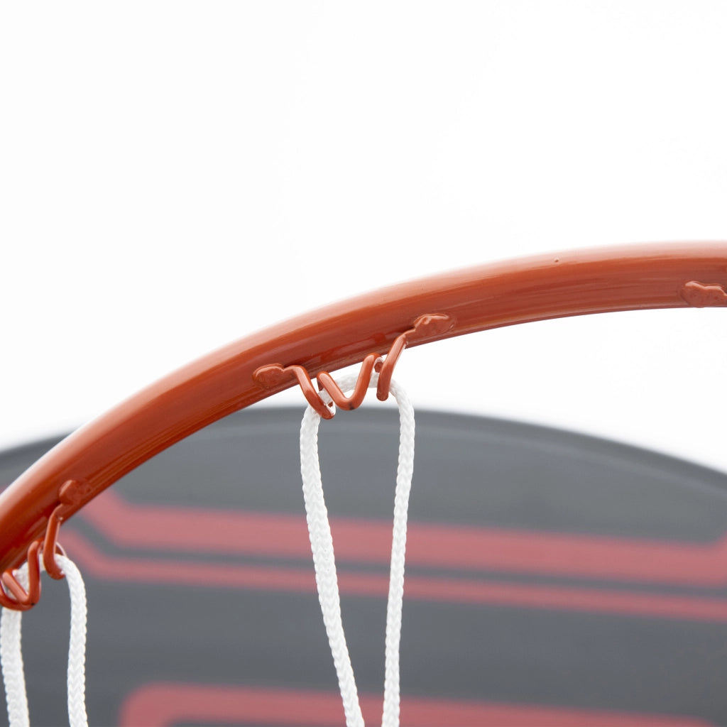 Panier de basket esterno con palo pannello, base zavorra su ruote altezza regolabile 2.1-2.6 m ¨C zephmum ¨C grigio