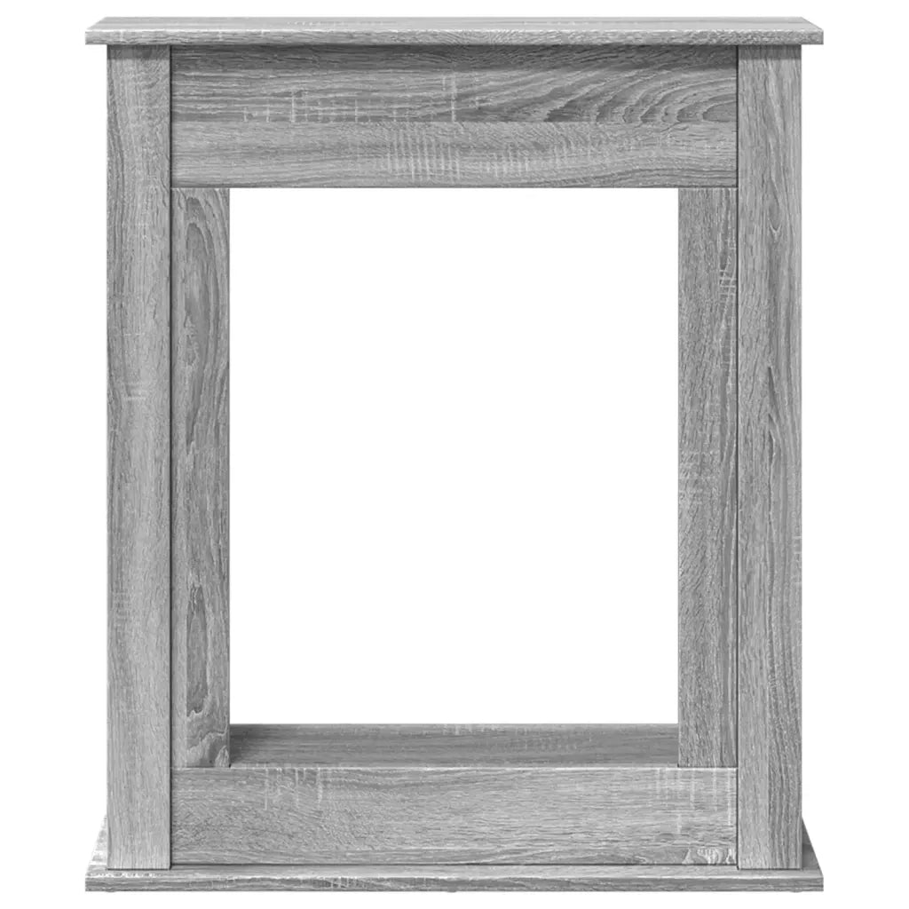 Cornice per Camino Grigio Sonoma 75x20x87,5 cm in Truciolato